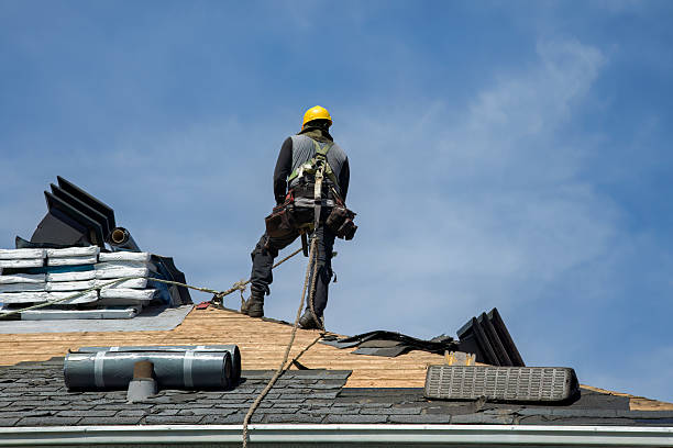 Professional Flat Roof Repair technician working in Lamoni, IA